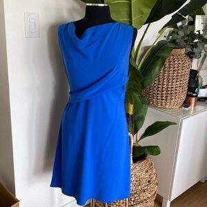 Elie Tahari Beautiful Women’s Sleeveless Cowl Neck Flare Dress